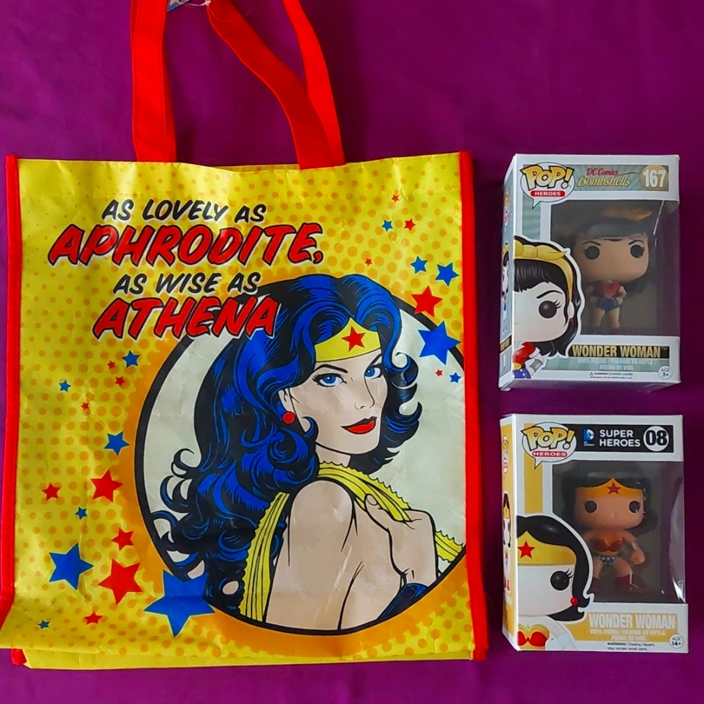 Wonder Woman Pop Bundle 08 167 and Bag!